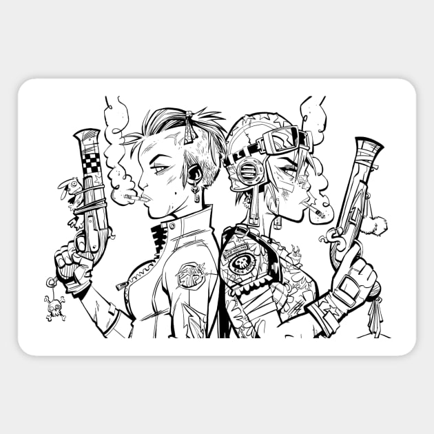 Tank Girl Magnet by Anim8er